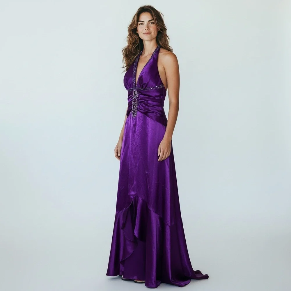 Cinderella Purple Backless Dress - Picture 2 of 15